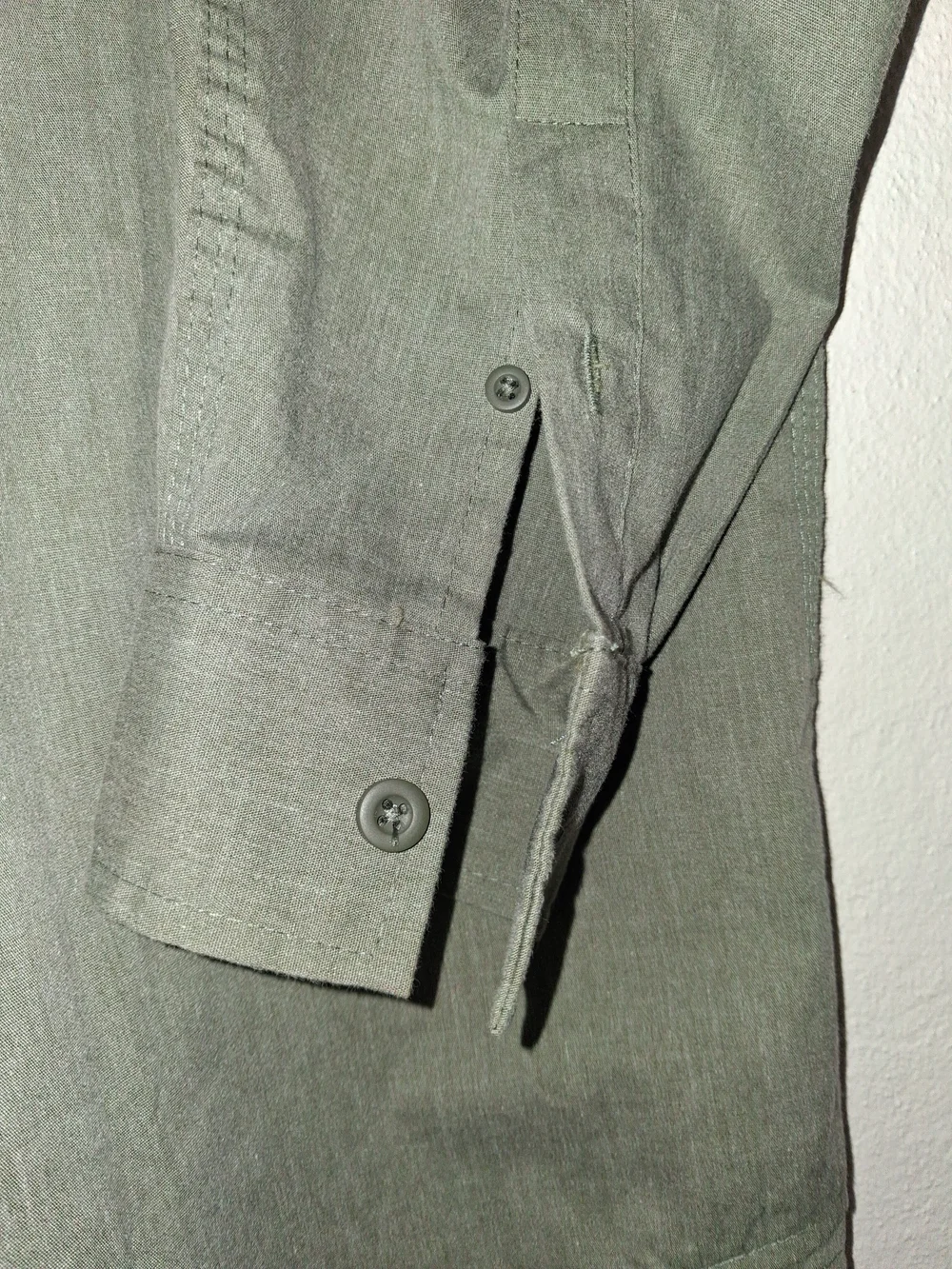 Wrangler Men's Long Sleeve Olive Shirt